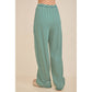 Rib Stripe Matching Pants Set