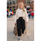 Polka Dot Scuba Barrel Pants