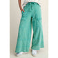 MINERAL WASHED TERRY KNIT PANTS