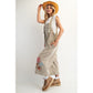FLOWER PATCH WASHED DENIM OVERALLS
