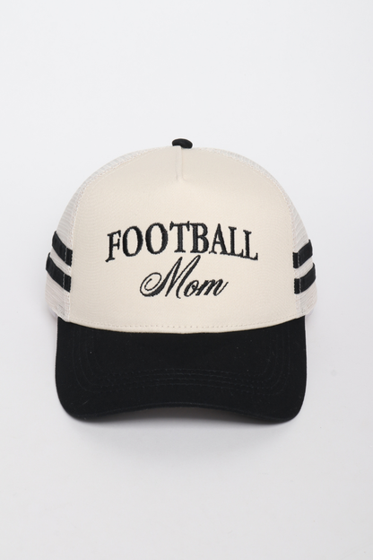 FOOTBALL MOM Embroidered Trucker Hat