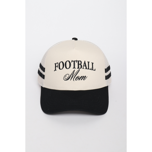 FOOTBALL MOM Embroidered Trucker Hat