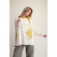 FLORAL PATCH WASHED COTTON TOP
