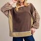 WASHED TERRY KNIT PULLOVER
