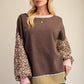 WASHED TERRY KNIT PULLOVER