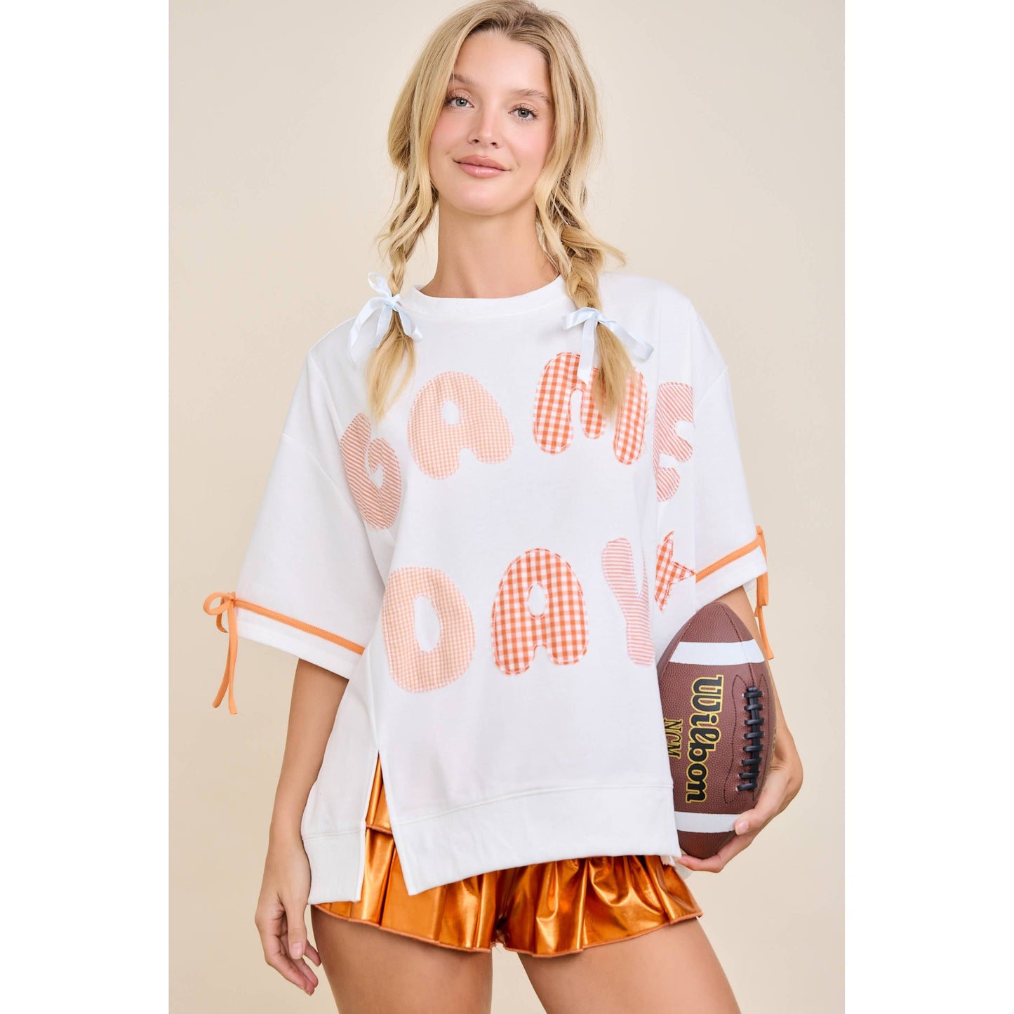 Game Day Patchwork Boxy Top