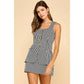 Round Neckline sleeveless Romper
