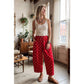 Polka Dot Scuba Barrel Pants