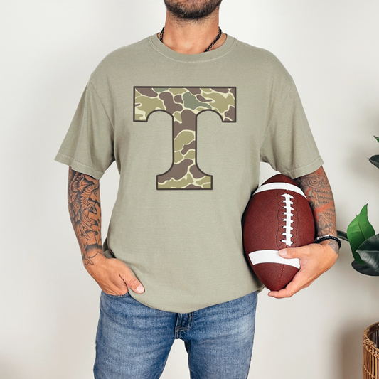 Camo T Crewneck or Tshirt