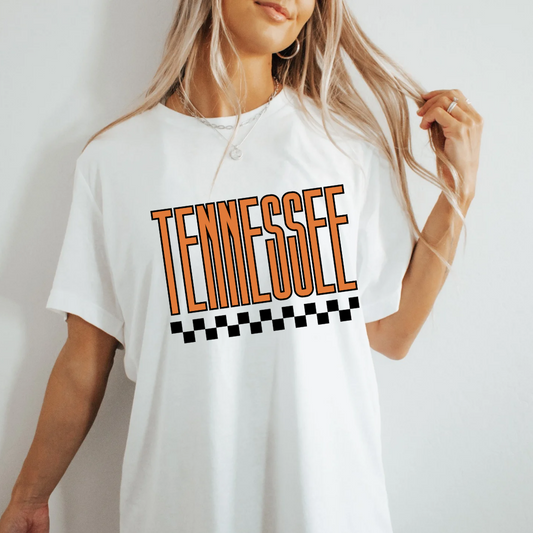 tennessee sports tn bella and canvas vintage white tshirt