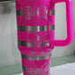 Trendy Bow Design 40 oz Laser-Engraved -Personalized Insulated Drinkware