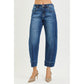 Slouchy Cropped Barrel Jeans