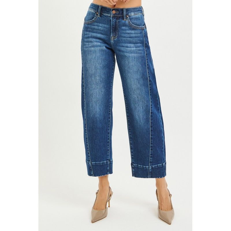 Slouchy Cropped Barrel Jeans