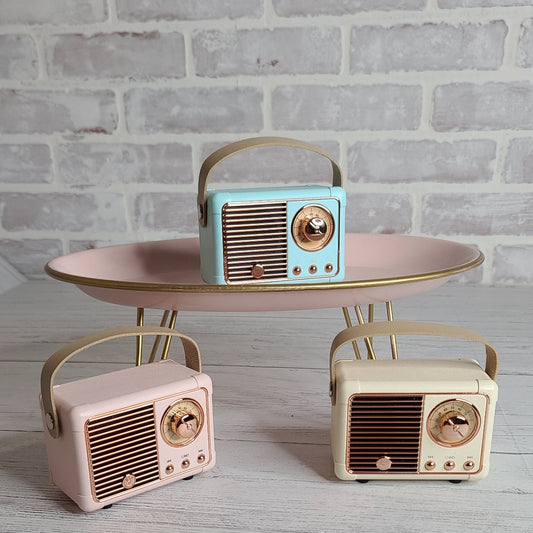 Retro mini bluetooth speaker radio