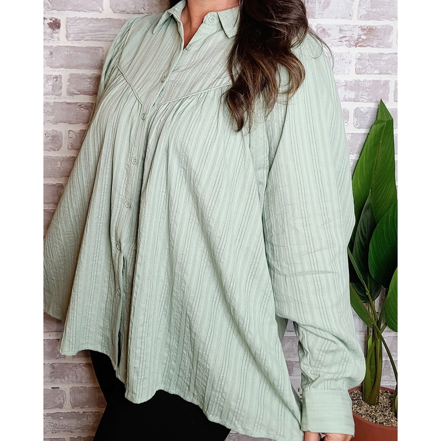 {MARKDOWN} Sage Western Babydoll Top