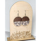 Wood + Cork Faux Earrings