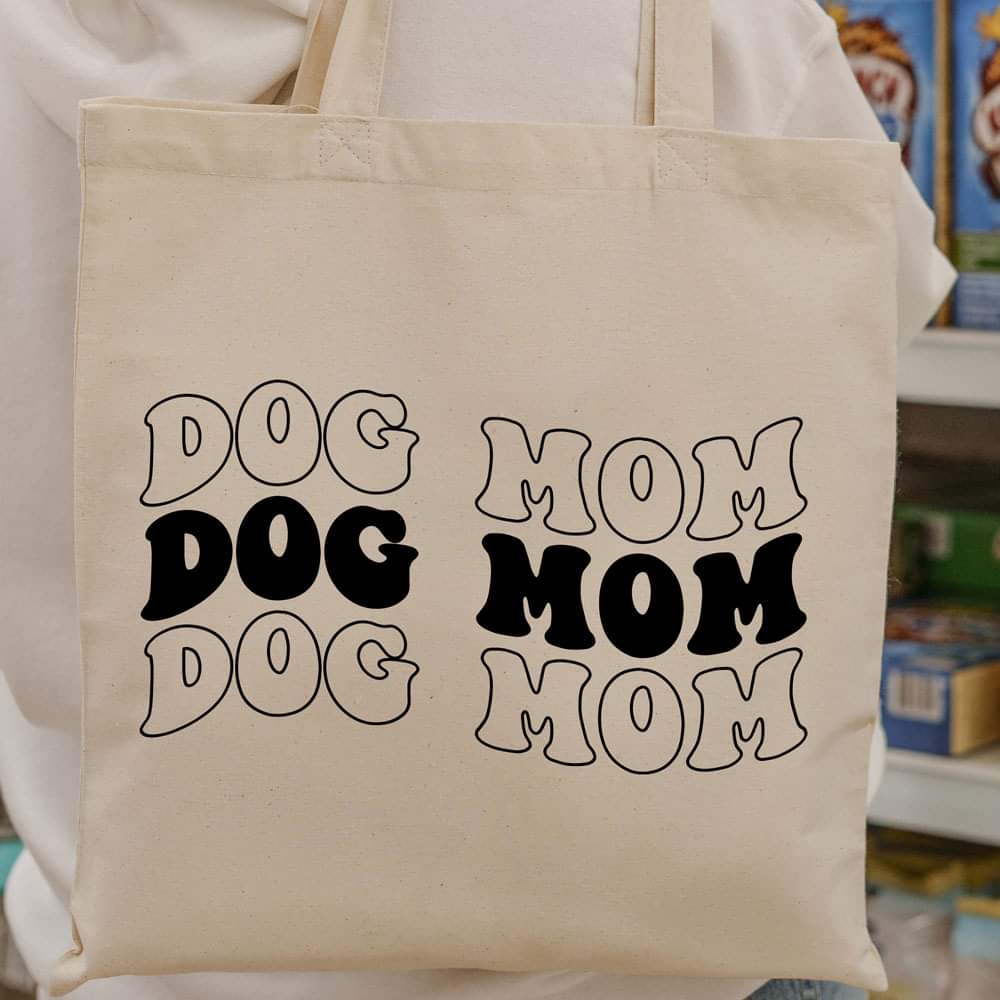 Dog mom tote bag