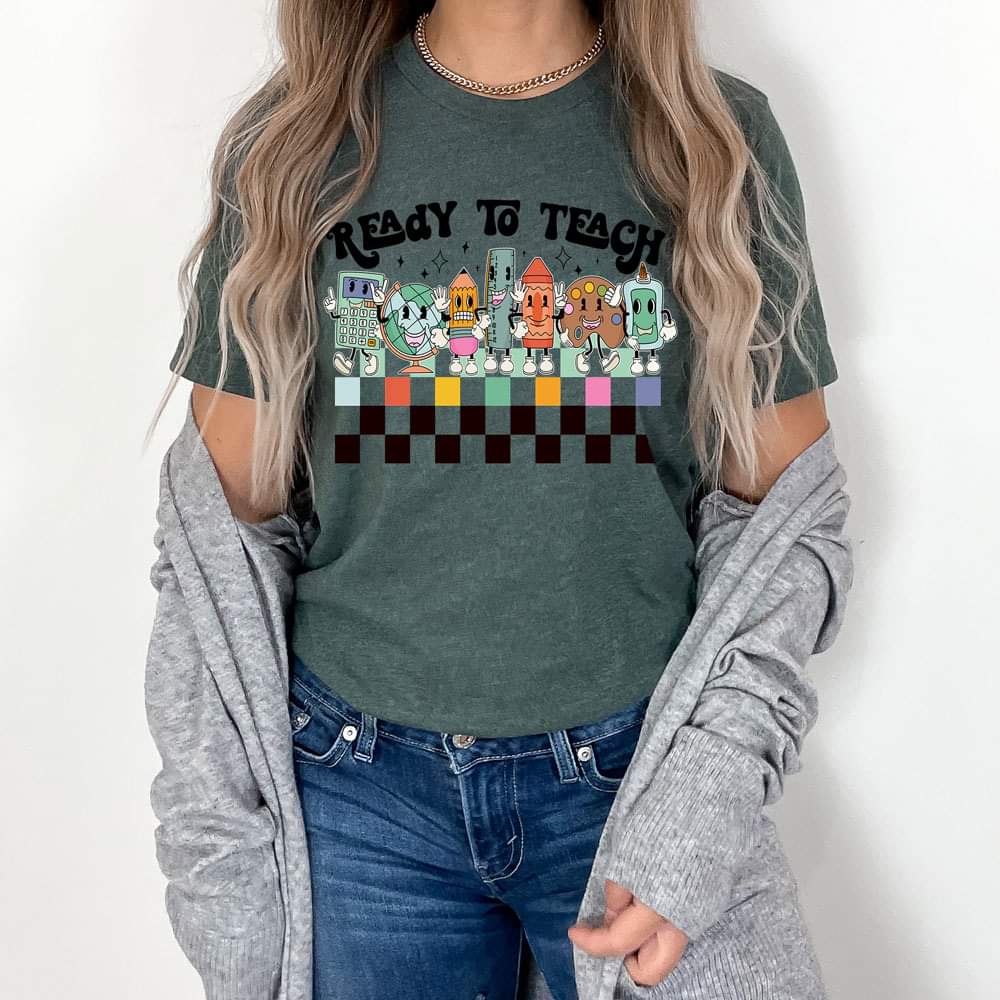 Teady To Teach retro tshirt