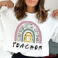 Teacher rainbow shirt