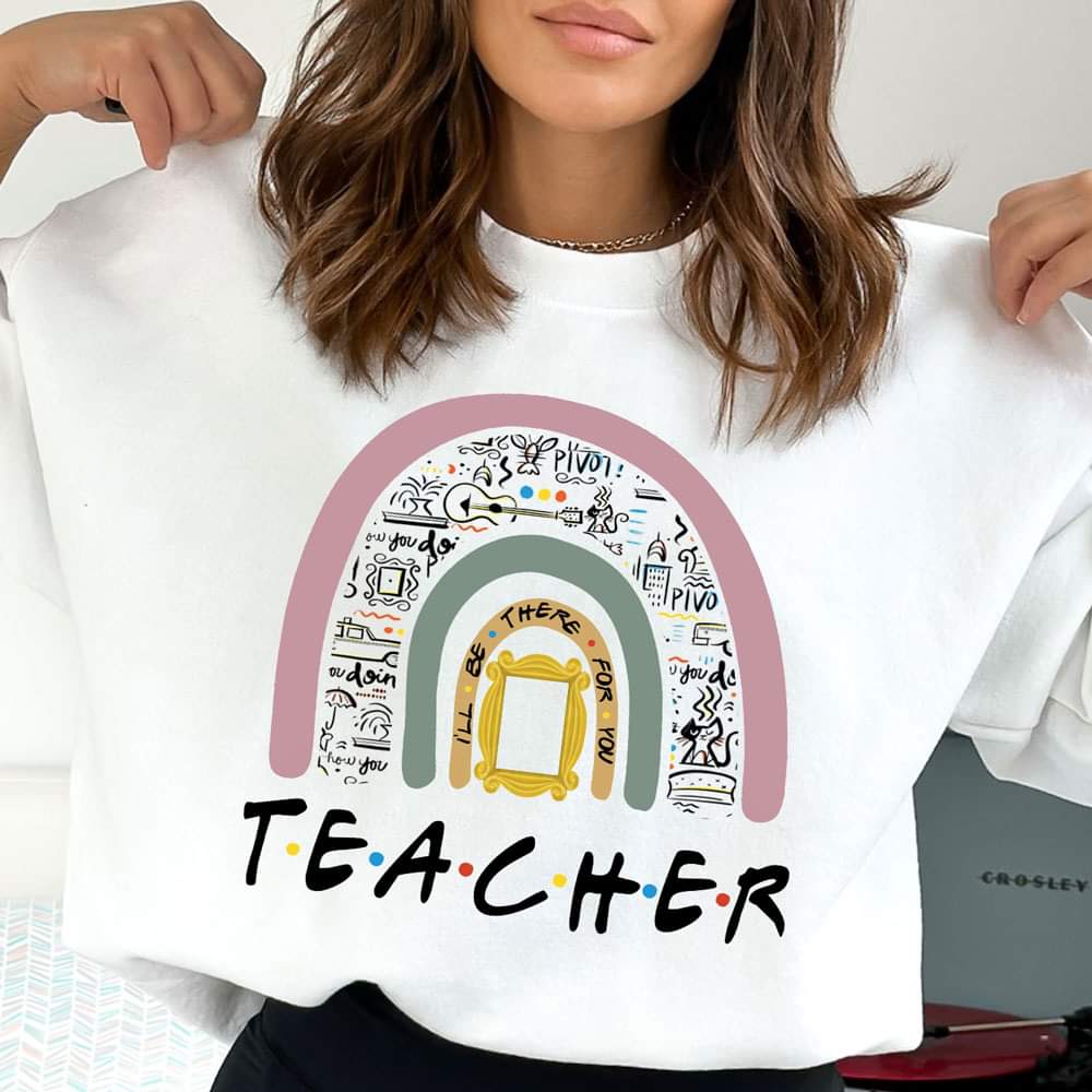 Teacher rainbow shirt