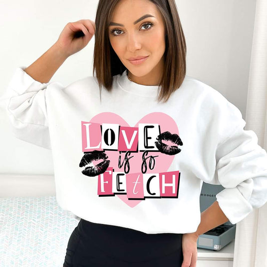 90s Love Is Fetch Valentine Graphic Tee