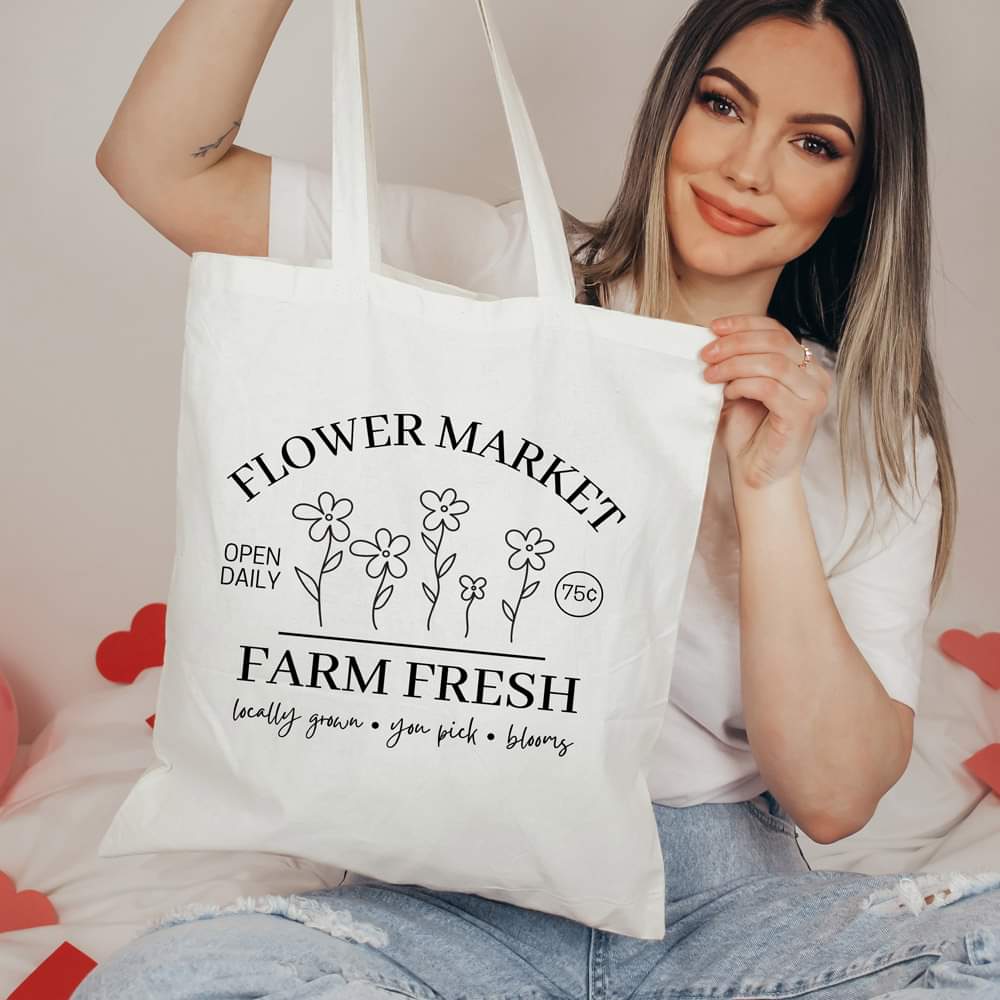 Reusable Organic Canvas Tote Bags