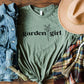 Garden Girl with outline carrot t-shirt