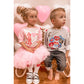 Cool Super Hero Valentine Hearts Kids Tee