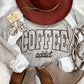 Coffee addict puff print tshirt