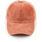Stonewashed Corduroy Baseball Cap