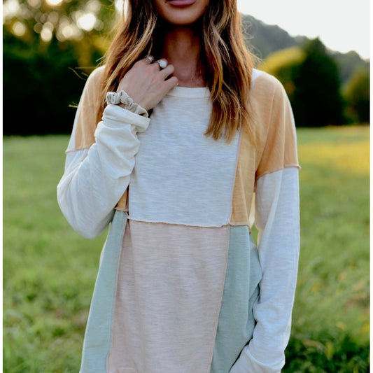 Color block top