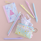 pastel daisy pouch with key ring