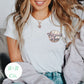 volleyball mom pocket tee